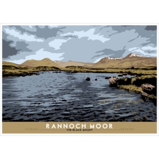 Image of Rannoch Moor and the Black Mount by Stewart Bremner